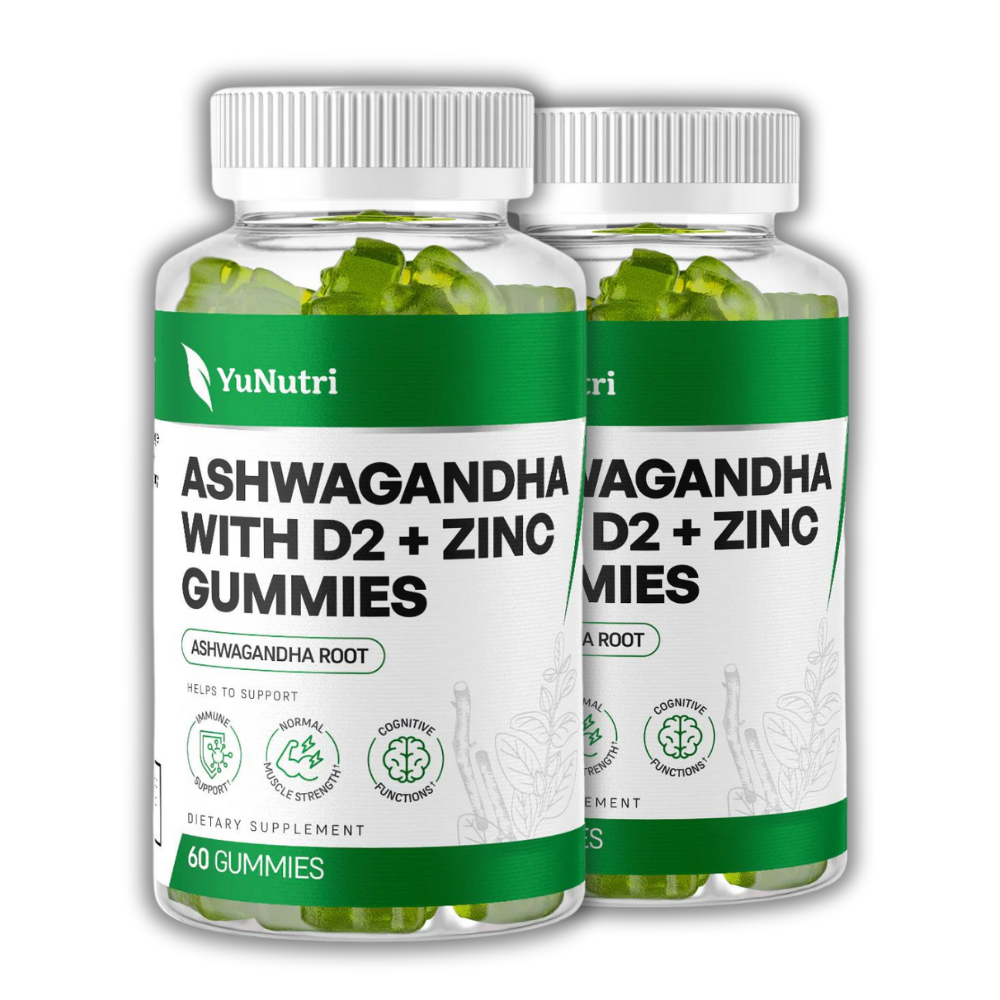 Yu Nutri | Ashwagandha with D2 + Zinc Gummies