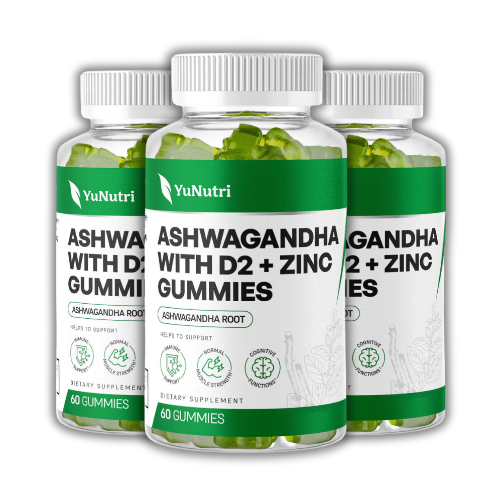 Yu Nutri | Ashwagandha with D2 + Zinc Gummies